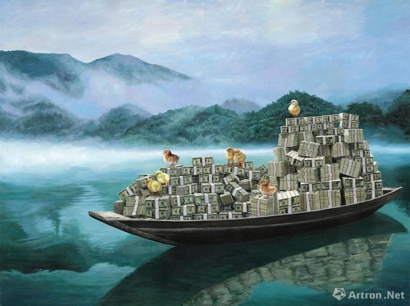 富二代second generation happiness 布面丙烯Acrylic on Canvas 135x180cm 2018