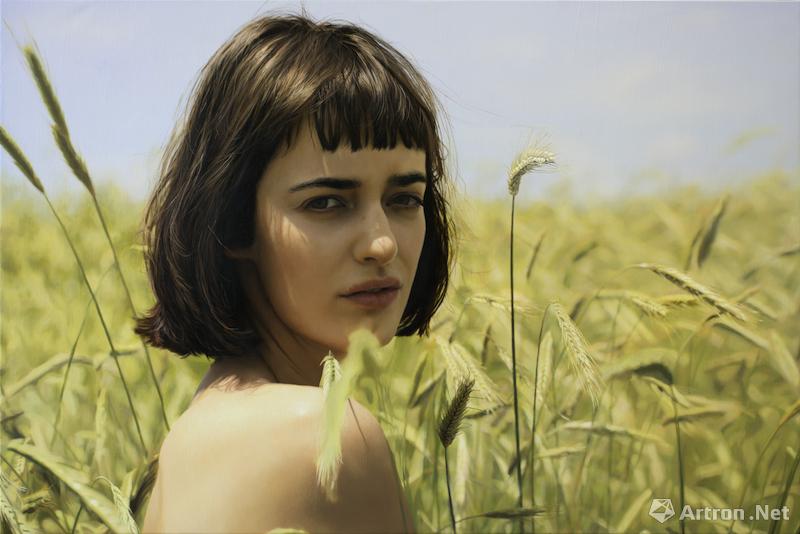 Untitled：Olya 布面油画 Oil on canvas 91x137cm 2018 (2)