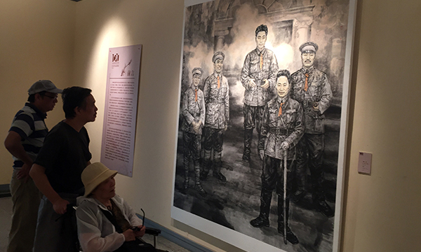 “纪念周恩来诞辰120周年”美术作品巡展在常州市美术馆举行。