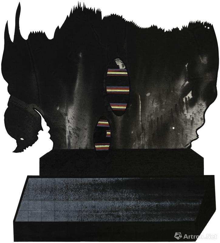 ����No.2 100��92.5cm ֽ��ˮī 2018