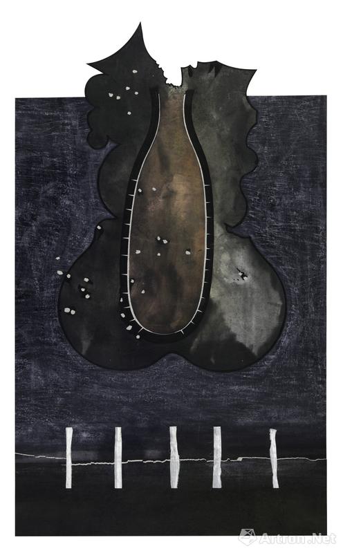 ����No.1 136��77.5cm ֽ��ˮī 2018