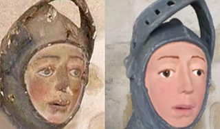 15世纪圣母圣子像被“修复”成乐高人偶