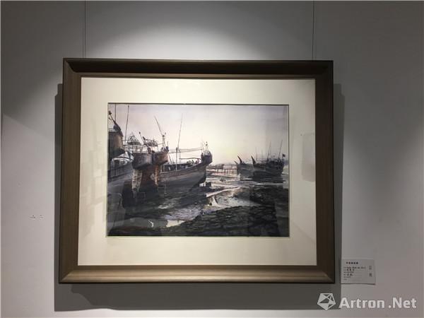 作品名称：《Fischer Boats and Life-4》；作者名称：蒙蒙烁；作品尺寸：56_176cm作品材质：水彩：作品时间：2017