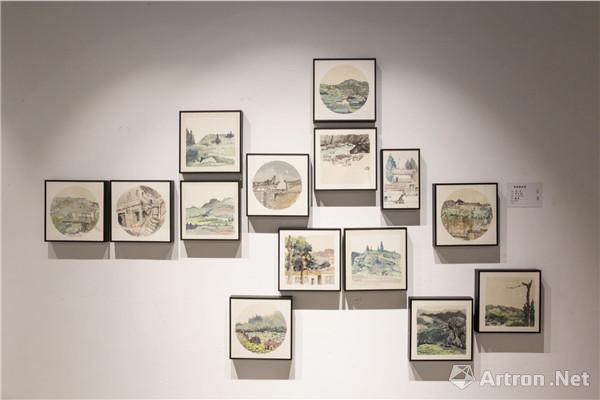 作品名称：《风景》；作者名称：罗文涛；作品尺寸：25_25cm_14作品材质：纸上绘画：作品时间：2017