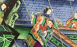 外销折扇的修复