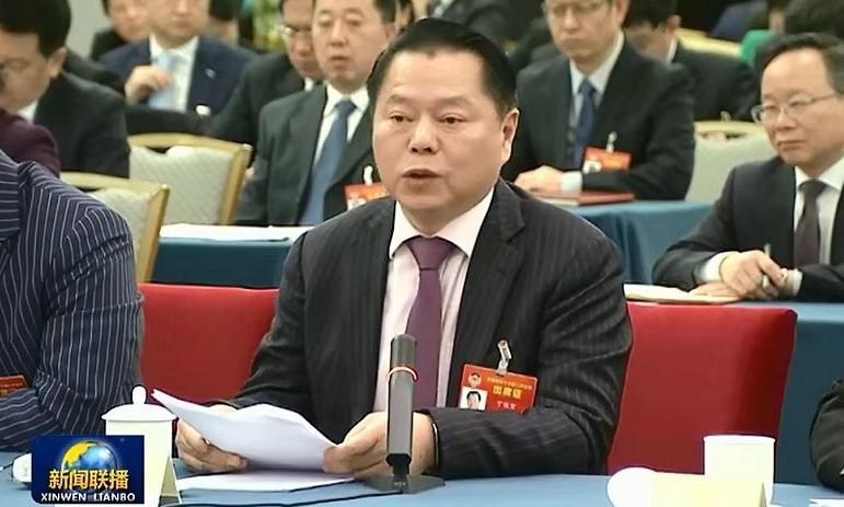 全国政协委员丁佐宏作为工商联界代表发言