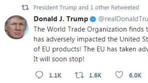 美国威胁对欧盟产品加征关税