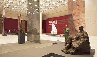 丹心铸魂——吴为山雕塑艺术展在中国国家博物馆开幕