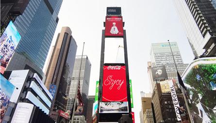 国缘V9“飘香”纽约时代广场