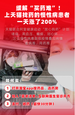 缓解“买药难”！上天猫找药的慢性病患者1天涨了200%