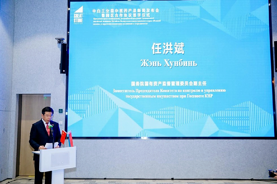 国务院国有资产监督管理委员会副主任,党委委员任洪斌致辞