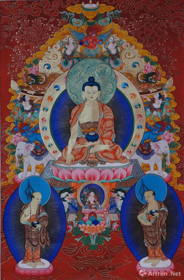 "七步莲华"岗熹唐卡艺术工作室十周年唐卡艺术纪念展开幕