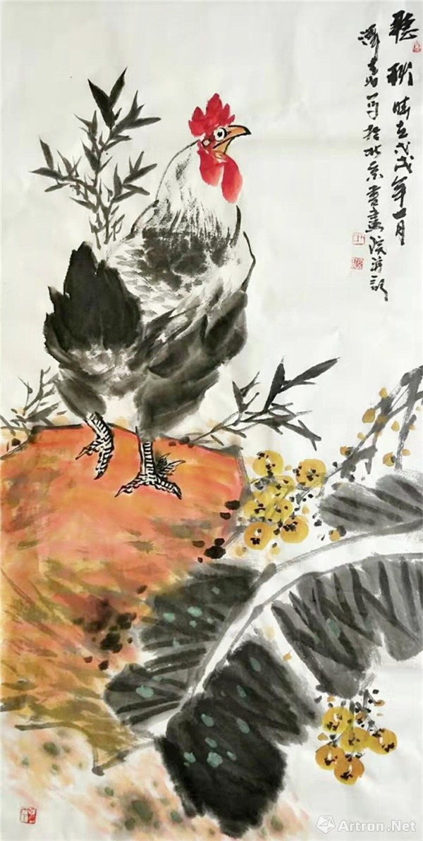 中国当代画鸡的鸡王图片