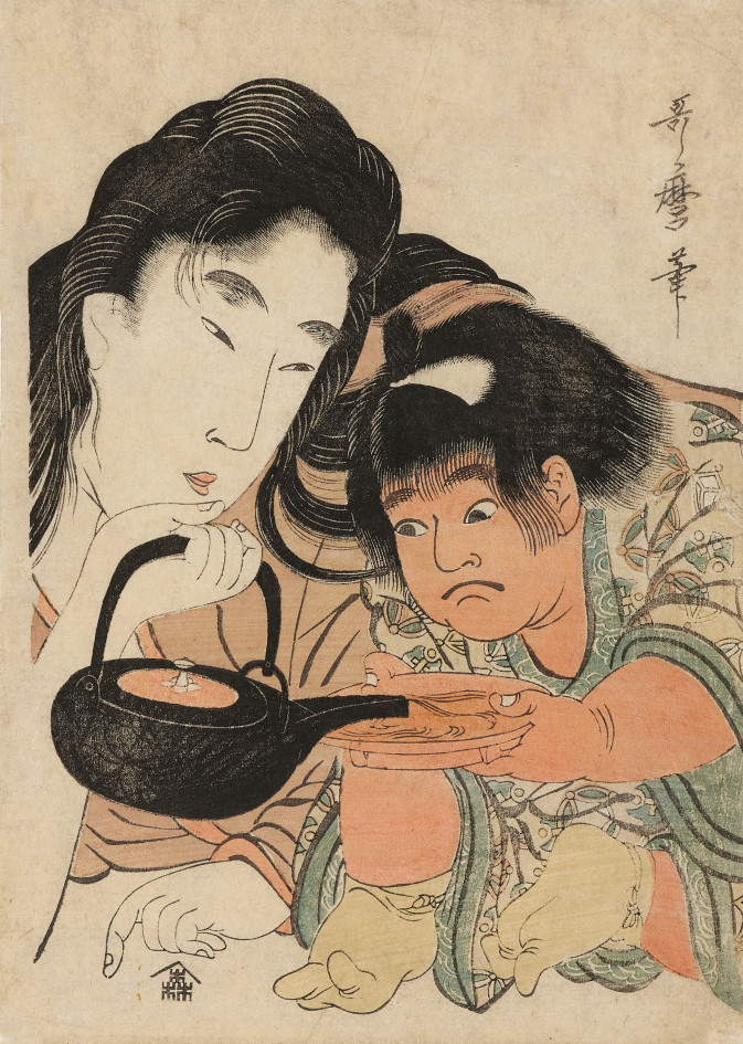 喜多川歌麿 《山姥与金太郎》
