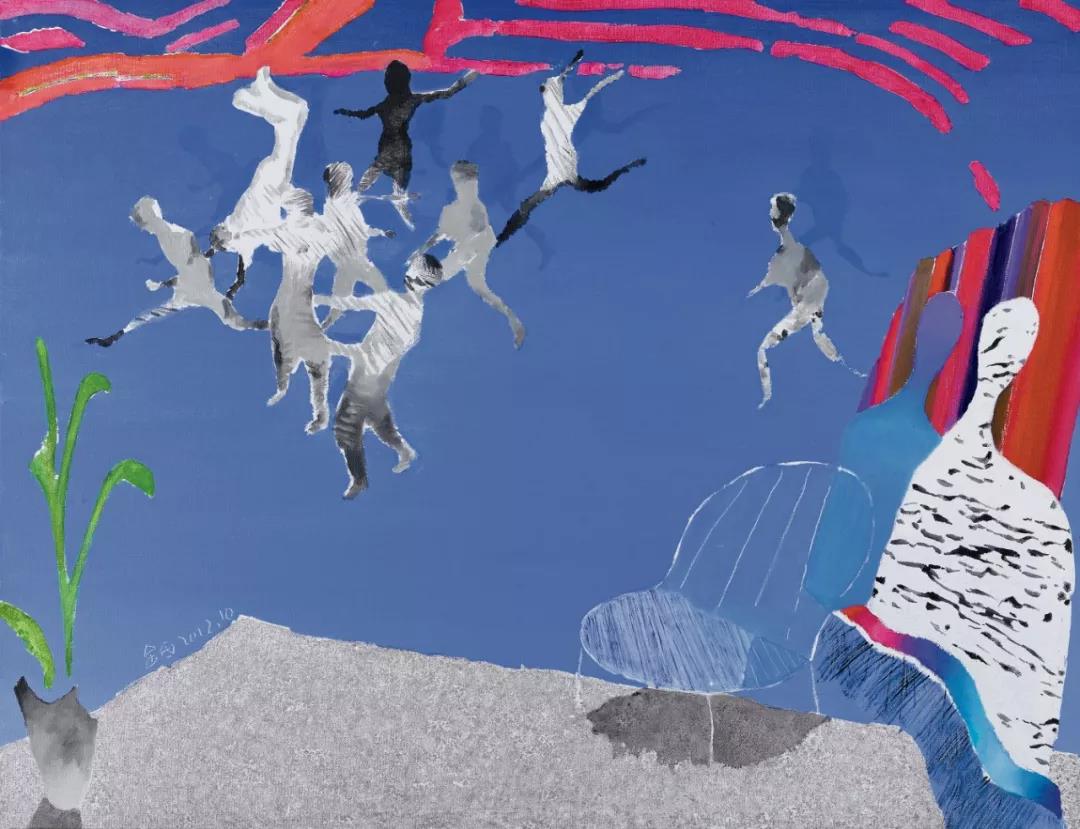 金田 蓝调style 布面油画 100×130cm 2012