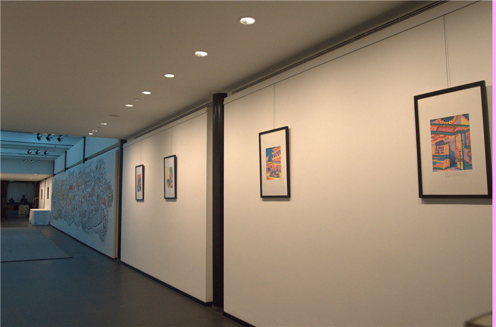 携手俄罗斯艺术家max goshko-dankov创作大型装置"色彩墙"